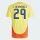 C. Hernandez #29 Colombia Fodboldtrøjer Copa America 2024 Hjemmebanetrøje Mænd