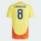 Carrascal #8 Colombia Fodboldtrøjer Copa America 2024 Hjemmebanetrøje Mænd
