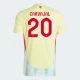 Carvajal #20 Spanien Fodboldtrøjer EM 2024 Udebanetrøje Mænd