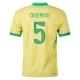 Casemiro #5 Brasilien Fodboldtrøjer Copa America 2024 Hjemmebanetrøje Mænd