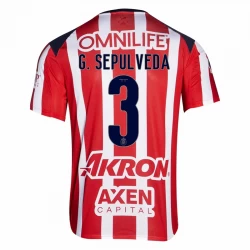 CD Guadalajara G. Sepulveda #3 Fodboldtrøjer 2025-26 Hjemmebanetrøje Mænd