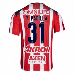 CD Guadalajara Y. Padilla #31 Fodboldtrøjer 2025-26 Hjemmebanetrøje Mænd