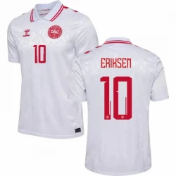 Christian Eriksen #10 Danmark Fodboldtrøjer EM 2024 Udebanetrøje Mænd