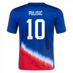 Christian Pulisic #10 USA Fodboldtrøjer Copa America 2024 Udebanetrøje Mænd