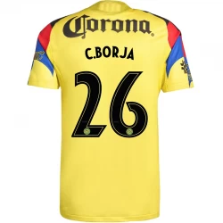 Club América C. Borja #26 Fodboldtrøjer 2025-26 Hjemmebanetrøje Mænd