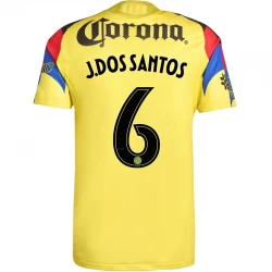 Club América J. Dos Santos #6 Fodboldtrøjer 2025-26 Hjemmebanetrøje Mænd