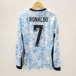 Cristiano Ronaldo #7 Portugal Fodboldtrøjer EM 2024 Udebanetrøje Mænd Lange Ærmer