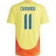 Cuadrado #11 Colombia Fodboldtrøjer Copa America 2024 Hjemmebanetrøje Mænd