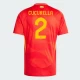 Cucurella #2 Spanien Fodboldtrøjer EM 2024 Hjemmebanetrøje Mænd
