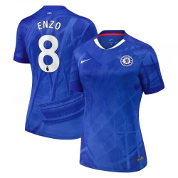 Dame Chelsea FC Enzo Fernández #8 Fodboldtrøjer 2025-26 Hjemmebanetrøje