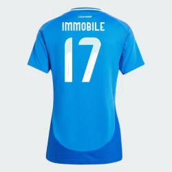 Dame Ciro Immobile #17 Italien Fodboldtrøjer EM 2024 Hjemmebanetrøje