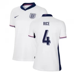 Dame Declan Rice #4 England Fodboldtrøjer EM 2024 Hjemmebanetrøje