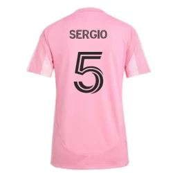 Dame Inter Miami CF Sergio #5 Fodboldtrøjer 2025-26 Hjemmebanetrøje
