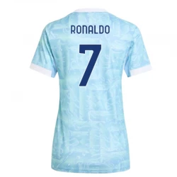 Dame Juventus FC Fodboldtrøjer 2025-26 Cristiano Ronaldo #7 Udebanetrøje