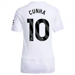 Dame Manchester United Fodboldtrøjer 2025-26 Cunha #10 Udebanetrøje