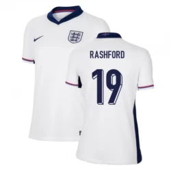 Dame Marcus Rashford #19 England Fodboldtrøjer EM 2024 Hjemmebanetrøje