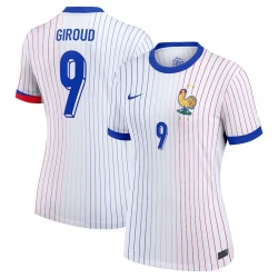 Dame Olivier Giroud #9 Frankrig Fodboldtrøjer EM 2024 Udebanetrøje