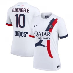 Dame Paris Saint-Germain PSG Fodboldtrøjer 2025-26 O.Dembele #10 Udebanetrøje