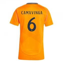 Dame Real Madrid Fodboldtrøjer 2024-25 Eduardo Camavinga #6 Udebanetrøje