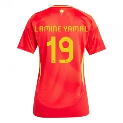 Dame Spanien Lamnine Yamal #19 Fodboldtrøjer 2025 Euro Hjemmebanetrøje