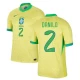 Danilo #2 Brasilien Fodboldtrøjer Copa America 2024 Hjemmebanetrøje Mænd