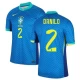 Danilo #2 Brasilien Fodboldtrøjer Copa America 2024 Udebanetrøje Mænd