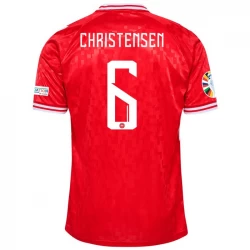 Danmark Christensen #6 Fodboldtrøjer 2024 Hjemmebanetrøje Mænd
