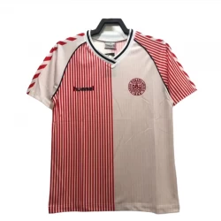 Danmark Retro Trøje 1986 Udebane Mænd