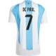 De Paul #7 Argentina Fodboldtrøjer Copa America 2024 Hjemmebanetrøje Mænd