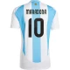 Diego Maradona #10 Argentina Fodboldtrøjer Copa America 2024 Hjemmebanetrøje Mænd