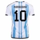 Diego Maradona #10 Argentina Fodboldtrøjer VM 2022 Hjemmebanetrøje Mænd