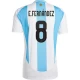 E. Fernandez #8 Argentina Fodboldtrøjer Copa America 2024 Hjemmebanetrøje Mænd
