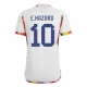 Eden Hazard #10 Belgien Fodboldtrøjer VM 2022 Udebanetrøje Mænd