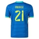 Endrick #21 Brasilien Fodboldtrøjer Copa America 2024 Udebanetrøje Mænd