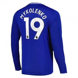 Everton FC Mykolenko #19 Fodboldtrøjer 2024-25 Hjemmebanetrøje Mænd Lange Ærmer