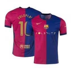 FC Barcelona Coldplay #10 Fodboldtrøjer 2024-25 Hjemmebanetrøje Mænd