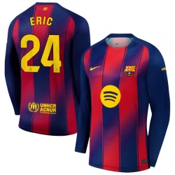 FC Barcelona Eric #24 Fodboldtrøjer 2025-26 Hjemmebanetrøje Mænd Lange Ærmer