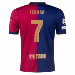 FC Barcelona Ferran #7 Fodboldtrøjer 2024-25 UCL Hjemmebanetrøje Mænd