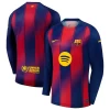 FC Barcelona Ter Stegen #1 Fodboldtrøjer 2025-26 Hjemmebanetrøje Mænd Lange Ærmer