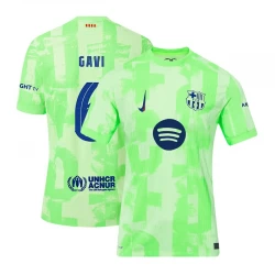FC Barcelona Fodboldtrøjer Gavi #6 2024-25 UCL New Spotify Logo Tredjetrøje Mænd