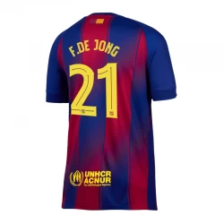 FC Barcelona Frenkie de Jong #21 Fodboldtrøjer 2025-26 UCL Hjemmebanetrøje Mænd