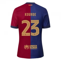 FC Barcelona Kounde #23 Fodboldtrøjer 2024-25 Hjemmebanetrøje Mænd