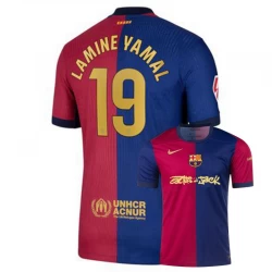 FC Barcelona Lamine Yamal #19 Fodboldtrøjer 2024-25 Travis Scott Hjemmebanetrøje Mænd