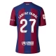 FC Barcelona Lamine Yamal #27 Fodboldtrøjer 2023-24 Hjemmebanetrøje Mænd