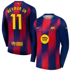 FC Barcelona Neymar Jr #11 Fodboldtrøjer 2025-26 Hjemmebanetrøje Mænd Lange Ærmer