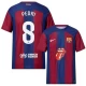 FC Barcelona Pedri #8 Fodboldtrøjer 2024 x Rolling Stones Hjemmebanetrøje Mænd