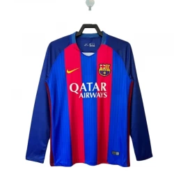 FC Barcelona Retro Trøje 2016-17 Hjemmebane Mænd Lange Ærmer