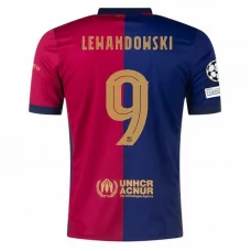 FC Barcelona Robert Lewandowski #9 Fodboldtrøjer 2024-25 UCL Hjemmebanetrøje Mænd