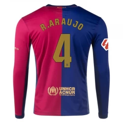 FC Barcelona Ronald Araujo #4 Fodboldtrøjer 2024-25 Hjemmebanetrøje Mænd Lange Ærmer