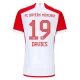 FC Bayern München Alphonso Davies #19 Fodboldtrøjer 2023-24 Hjemmebanetrøje Mænd